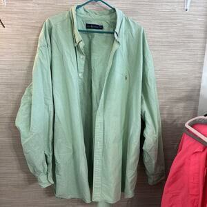 Ralph Lauren Shirt Men's 5XB soft mint green Button Down Classic Fit